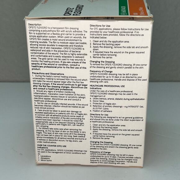 OpSite Flexigrid Transparent Film Dressing 2.4' x 2.75' in - 50 pcs - Picture 7 of 7